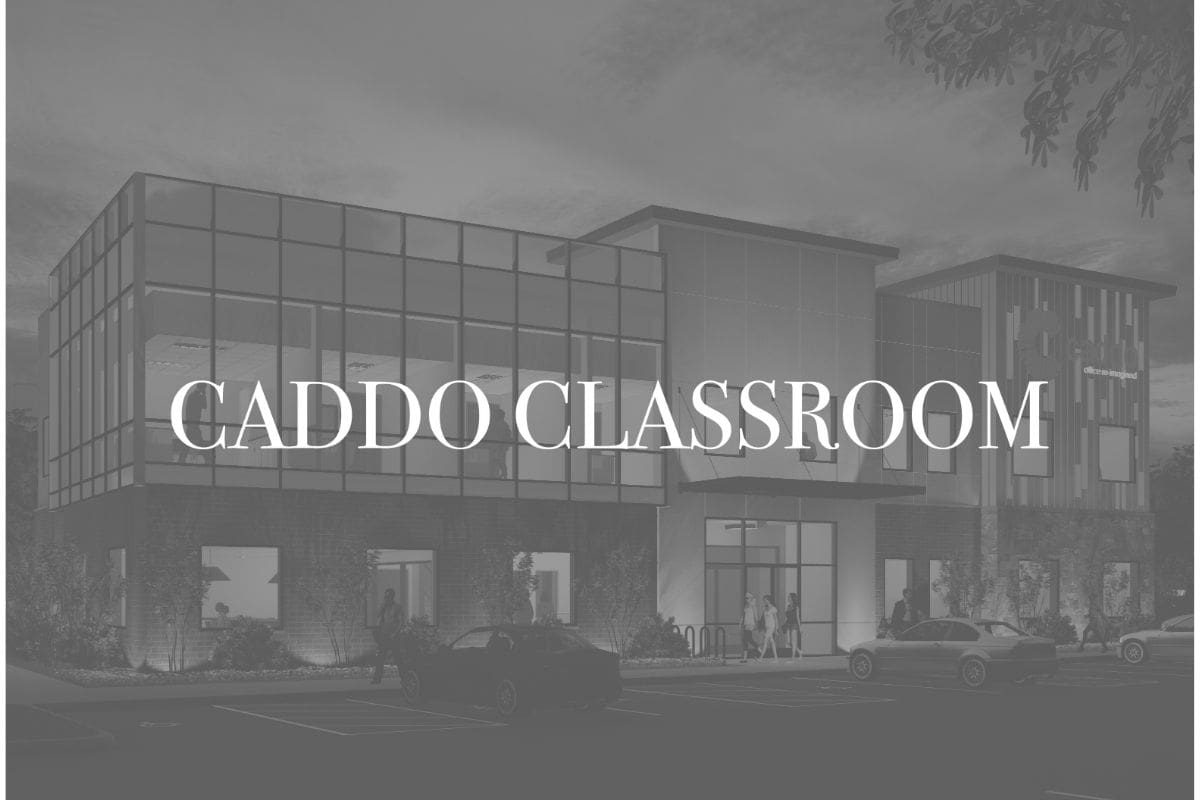 Caddo Classroom with exterior view of office rental spaces